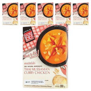 키친88 홈쿡 타이 마싸만 치킨카레, 200g, 6개