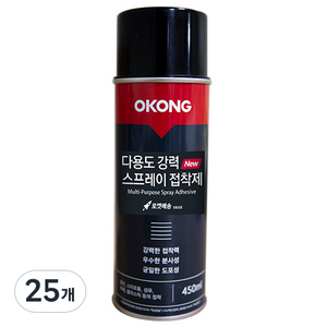 오공 다용도 강력 스프레이 접착제, 25개