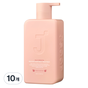 제이숲 실크 케라틴 단백질 트리트먼트 피치 에디션, 500ml, 10개
