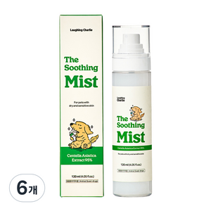 래핑찰리 더 수딩 미스트 강아지 위생용품, 120ml, 6개