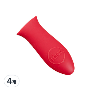 롯지 실리콘 미니 내열홀더 레드, 4개