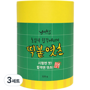 엿츠 딱붙엿츠 합격에너지 푸드 엿 4종 세트, 3세트, 320g