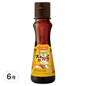 아이배냇 순 발아 참기름, 참깨, 75ml, 6개