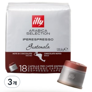 일리 과테말라 캡슐커피, 6.7g, 18개입, 3개