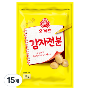 오뚜기 감자전분, 1kg, 15개