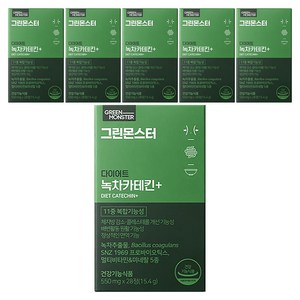 그린몬스터 다이어트 녹차카테킨 플러스, 28정, 15.4g, 6개