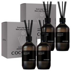 코코도르 그란데 디퓨저, 베이비파우더, 500ml, 4개