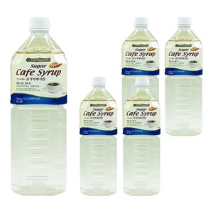 그린스위트 슈가카페시럽, 1.5L, 5개