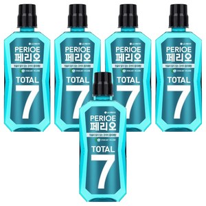 페리오 토탈7 가글 구강청결제 스트롱, 760ml, 5개