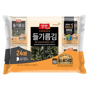 양반 들기름 도시락김, 4.5g, 24개