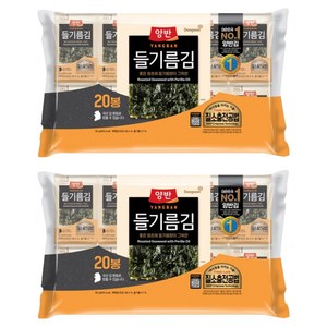양반 들기름 도시락김, 4.5g, 40개