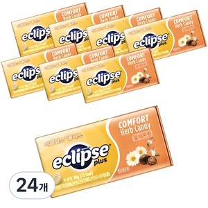이클립스 플러스 허브캔디 꿀레몬향, 30g, 24개