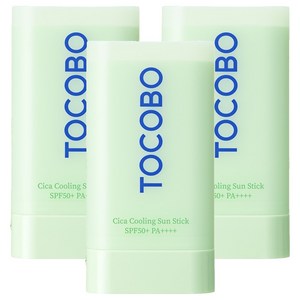 토코보 시카 쿨링 선스틱 SPF50+ PA++++, 18g, 3개