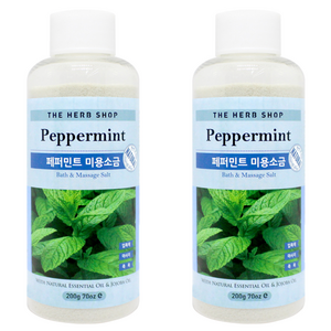 더허브샵 페퍼민트 마사지 미용소금, 페퍼민트 008520, 2개