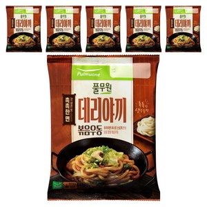풀무원 데리야끼 볶음 우동 1인분, 193g, 6개