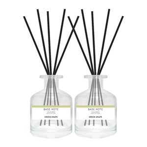 베이스노트 홈 디퓨저, 청포도, 150ml, 2개