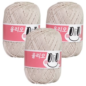 OliO yarna 뜨개실, 702연베이지, 3개