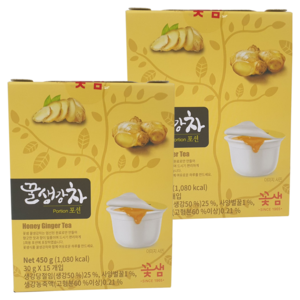 꽃샘 참조은 꿀 생강차 포션, 30g, 15개입, 2개