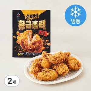 CJ제일제당 소바바 바삭 황금홀릭 후라이드 순살치킨 (냉동), 240g, 2개