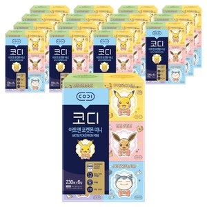 코디 아트앤 포켓몬 미니 2겹 랜덤발송, 230매, 96개