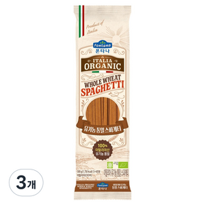 폰타나 이탈리아 유기농 통밀 스파게티, 500g, 3개