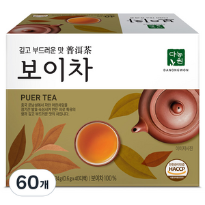 다농원 보이차, 600mg, 40개입, 60개