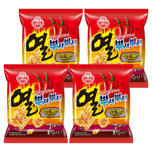 오뚜기 열뿌셔뿌셔 화끈한 매운맛, 4개, 90g