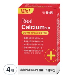 펫생각 강아지 데일리케얼 영양제, 66g, 뼈/관절강화, 4개