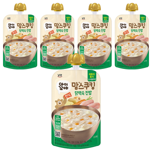아이꼬야 맘스쿠킹 한식 이유식 12개월부터, 100g, 5개, 닭백숙 진밥