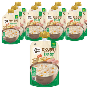 아이꼬야 맘스쿠킹 한식 이유식 12개월부터, 100g, 10개, 닭백숙 진밥