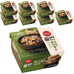 햇반솥반 뿌리채소 영양밥, 200g, 8개