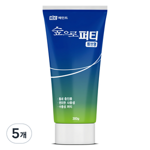 KCC숲으로 퍼티 튜브형 300g, 5개