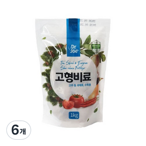 닥터조 텃밭용 고형 비료 1kg, 6개