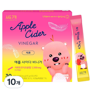 쌍계명차 잔망루피 애플사이다비니거 사과, 5g, 10개, 30개입