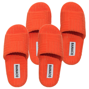 바나코 비비드 테리 룸 슬리퍼, Orange, 2개