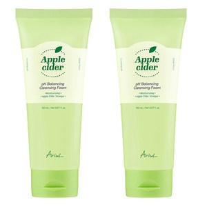 아리얼 애플사이다 pH 약산성 밸런싱 클렌징 폼, 150ml, 2개