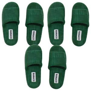 바나코 비비드 테리 룸 슬리퍼, Green, 3개