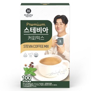 맥널티커피 스테비아 커피믹스, 9.5g, 100개입, 1개