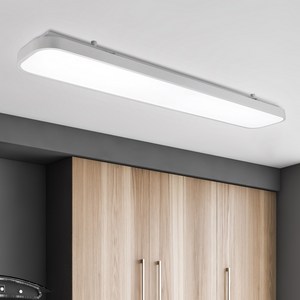 원하 칩셋 플리커프리 LED 직사각 미러 주방 60W 천장등, 화이트 + 주광색