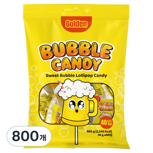 골든 버블 캔디, 800개, 14g