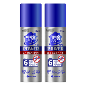 해피홈 아웃도어 미스트 파워 모기 기피제, 65ml, 2개