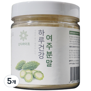 난다라이프 저온가공 하루건강 여주분말, 5개, 120g