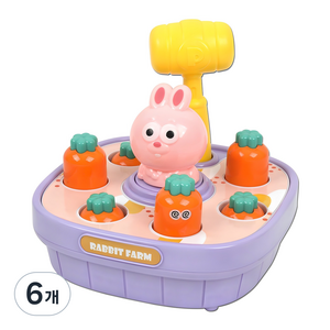 동물 두더지 망치놀이, 토끼, 6개