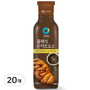 청정원 클래식 돈카츠 소스, 400g, 20개