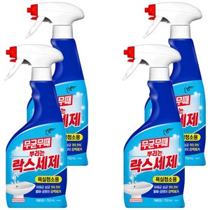 무균무때 뿌리는 락스세제, 750ml, 4개