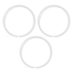 지앤와이 고탄성 배드민턴 라켓 스트링 거트, 화이트, 3개
