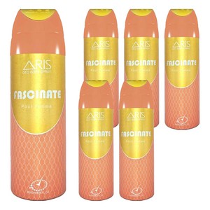 아리스 데오 바디 스프레이 페시네이트, 6개, 200ml