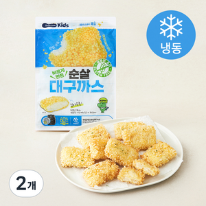 베베쿡 바르게 만든 순살 대구까스 (냉동), 350g, 2개