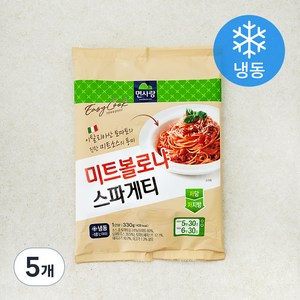 면사랑 미트볼로냐 스파게티 1인분 (냉동), 330g, 5개