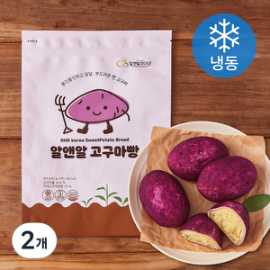 알앤알코리아 고구마빵 (냉동), 80g, 5개입, 2개